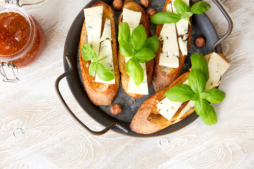 Gorgonzola-bruschetta retsept